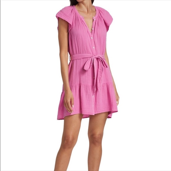 XIRENA Jude Belted Mini Dress Sz M - Picture 2 of 5